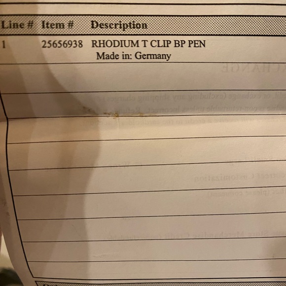 TIFFANY & CO. T CLIP PEN - Picture 6 of 6